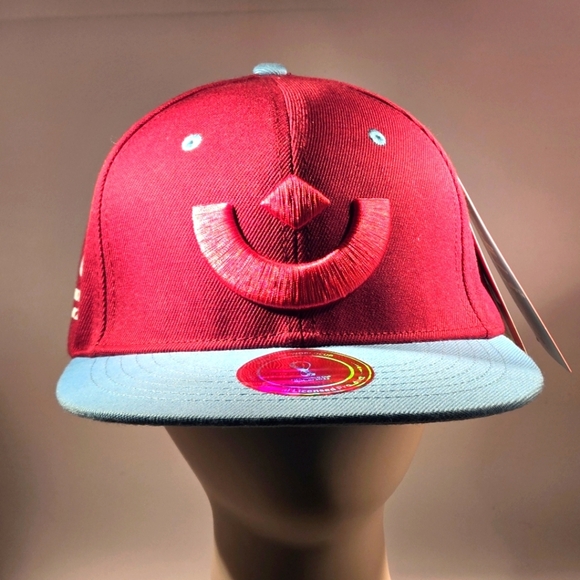 Fifa World Cup Qatar 2022 Snapback Cap Burgundy Turquoise Unisex Collectible Cap - Picture 3 of 16